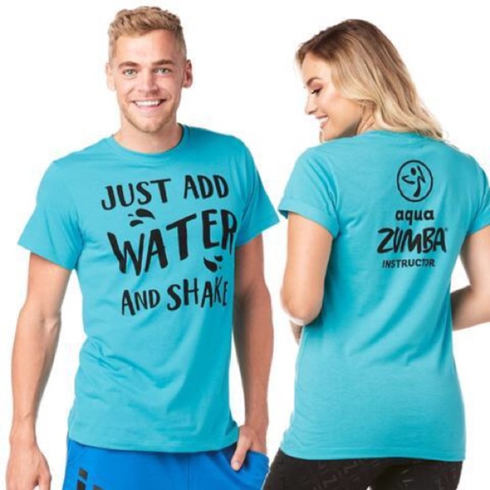 just add water aqua zumba instructor tee
